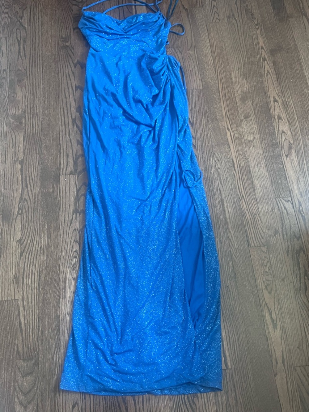 Windsor Cobalt Blue Glitter Maxi Dress